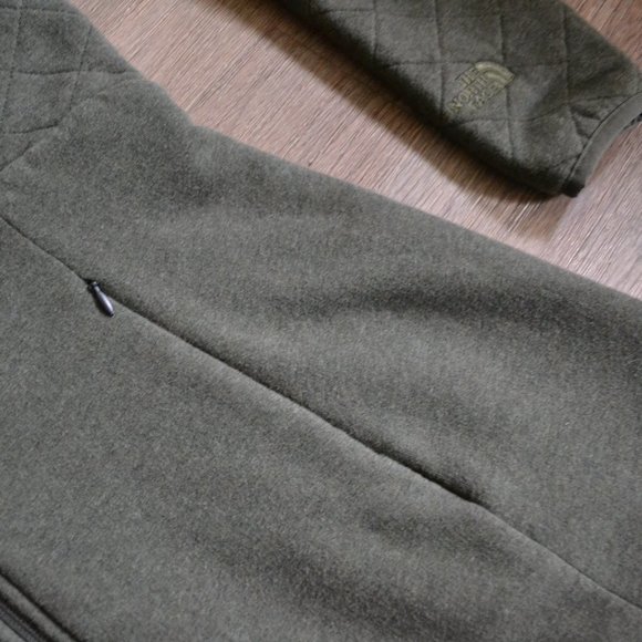 NWT The North Face Olive Green Quilted Tunic Jacket Size Medium - Picture 3 of 6